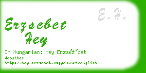 erzsebet hey business card